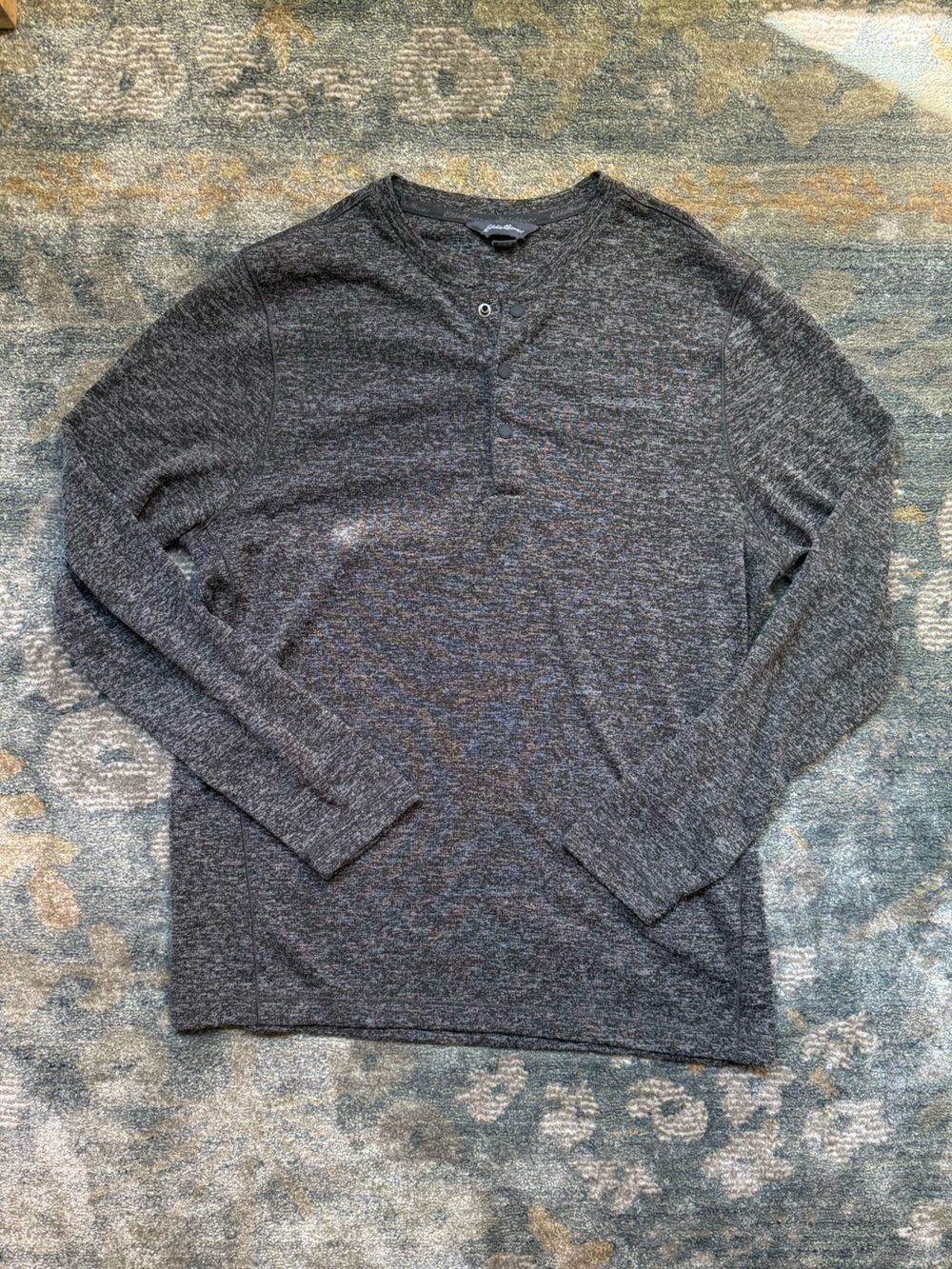 Eddie Bauer Charcoal Henley Shirt